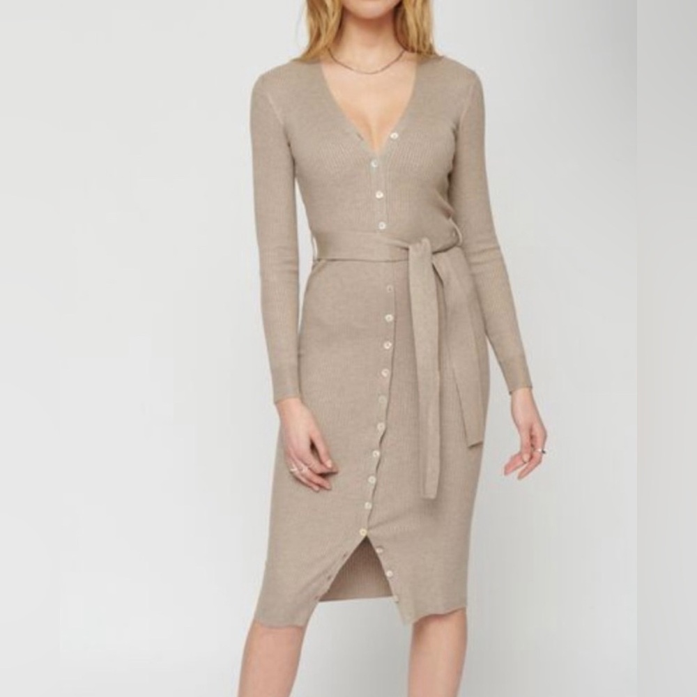 Dynamite Button-Down Sweater Dress